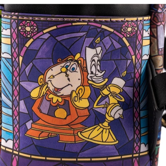 Beauty and the Beast Loungefly Disney Princess Castle Belle Mini Backpack - Picture 5 of 6